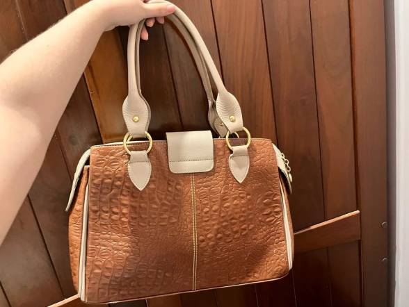 Bolsa Couro 100% Legtimo Marca Courofino
