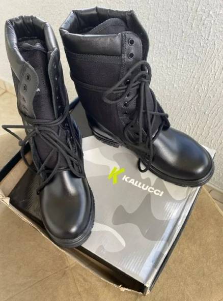 Coturno Bota Ttica Masculina Preta Kallucci