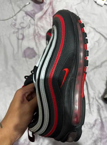 Nike Air Max 97 Preto E Vermelho - Original