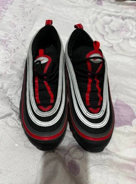 Nike Air Max 97 Preto E Vermelho - Original