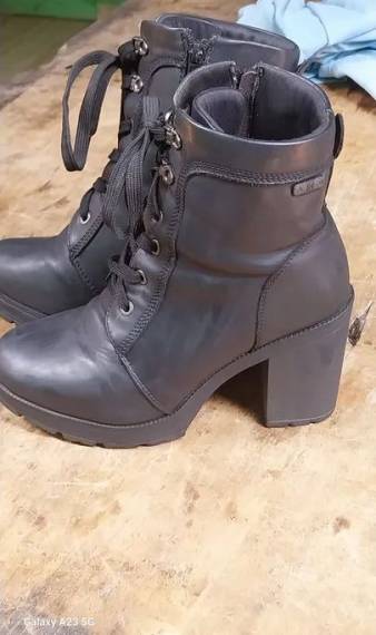 Bota Feminina Preta De Salto Alto