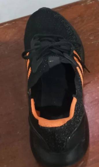 Tnis Adidas Preto E Laranja