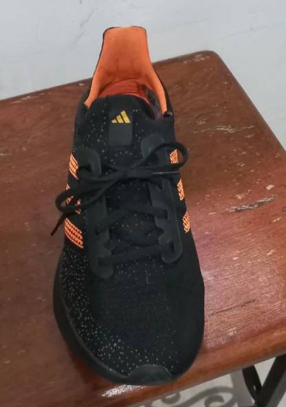 Tnis Adidas Preto E Laranja