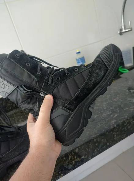 Bota/coturno Ttica Preta, N42 Brite Speed, Solado Super Conservado