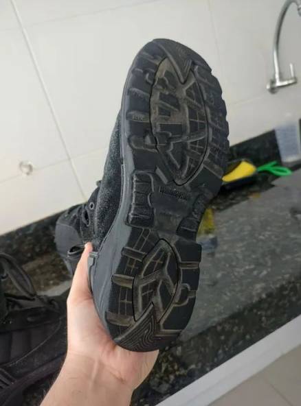 Bota/coturno Ttica Preta, N42 Brite Speed, Solado Super Conservado