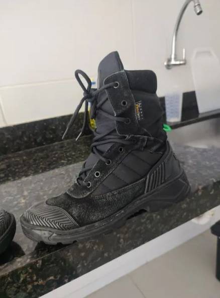Bota/coturno Ttica Preta, N42 Brite Speed, Solado Super Conservado