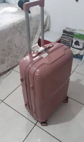 Mala De Viagem Rosa 23kg
