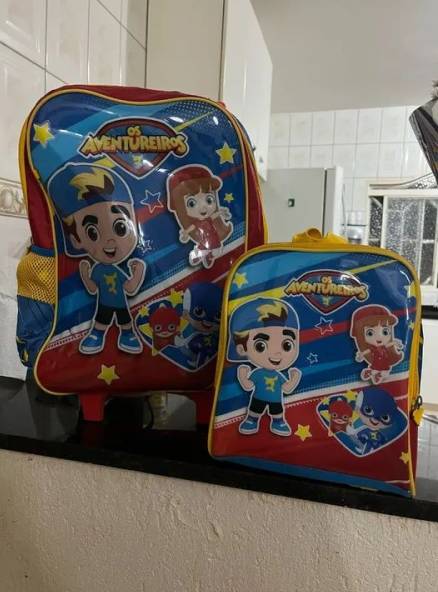 Mochila E Lancheira Os Aventureiros - Usado *
