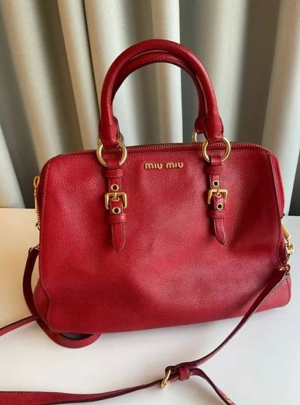 Bolsa De Ombro Miu Miu Vermelha