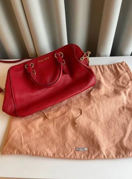 Bolsa De Ombro Miu Miu Vermelha