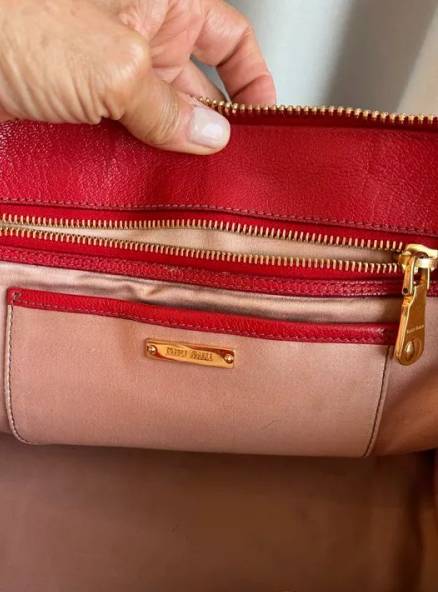 Bolsa De Ombro Miu Miu Vermelha