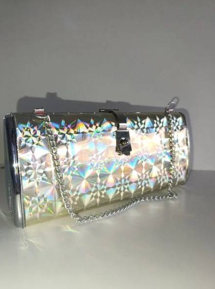 Bolsa Clutch Hologrfica (vintage)