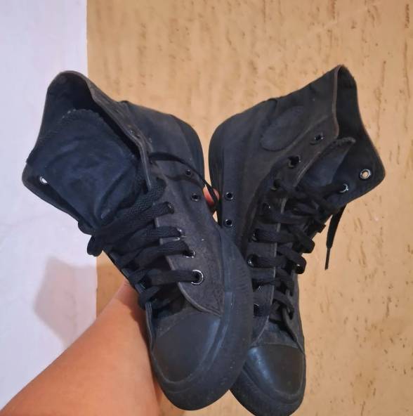 Tenis Converse All Star Preto Cano Alto Tm 40